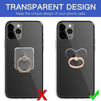 Transparent Cell Phone Ring Holder 360 Degree Rotation Finger Grip Hol –  CASES OF MINE