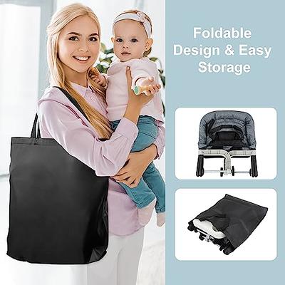Hook On High Chair, Jozzve Clip on High Chair with Removable Dining Tray  for Babies and Toddlers, Fold-Flat Storage Portable Baby Feeding Seat,  Attach
