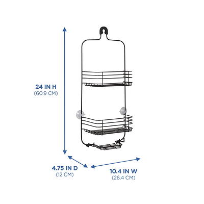 Mainstays Over-the-Shower Caddy, 2 Shelves, Oil-Rubbed Bronze