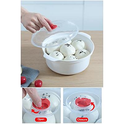 KooK Ceramic Nesting Bowls with Lids, Food Storage Containers