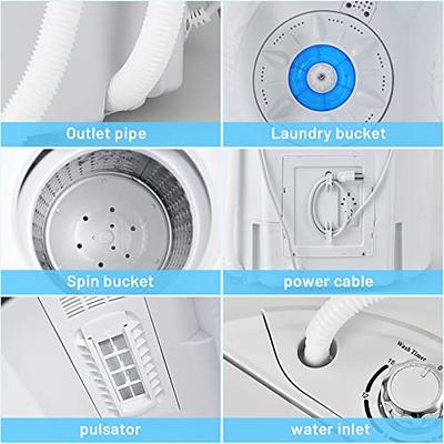  Muhub Portable Washing Machine, Twin Tub 16.5lbs Mini