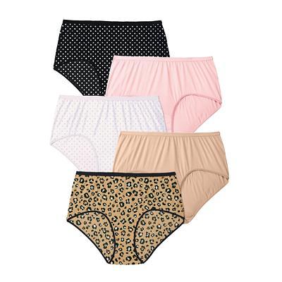 Plus Size Women's Cotton Brief 5-Pack by Comfort Choice in Polka Dot Pack ( Size 9) Underwear - Yahoo Shopping