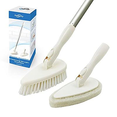 Shower Scrubber Cleaning Brush with 46.8 Inches Long Handle