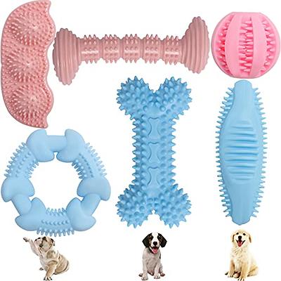 Dog Chew Toys for Aggressive Chewers, Treats Teething Rope Toys for Boredom,  Dog Puzzle Treat Food Dispensing Ball Toys for Puppies Dogs 