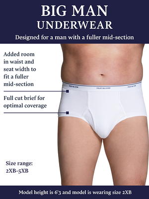 Fruit of the Loom Big Men's Briefs, 6 Pack - Yahoo Shopping