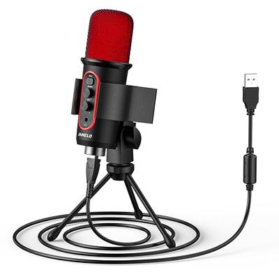 Computer Microphone 3.5mm Desktop Pc Microphones With 360 Gooseneck,  Omnidirectional Mic For Plug & Play