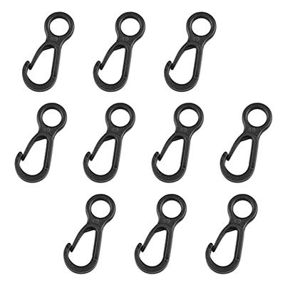 Camping Snaps Hooks Plastic Buckles, 8mm Hole Clip for Tent Canopy - Black  - Yahoo Shopping