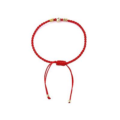 Red String Bracelet, Ultra Thin Braided Red String Bracelet, Red Bracelet  Kaballah 