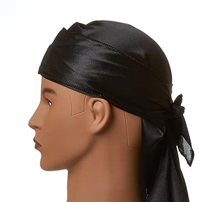 Durags For Men,silk-like Durags Satin Long-tail Head Wraps Silky