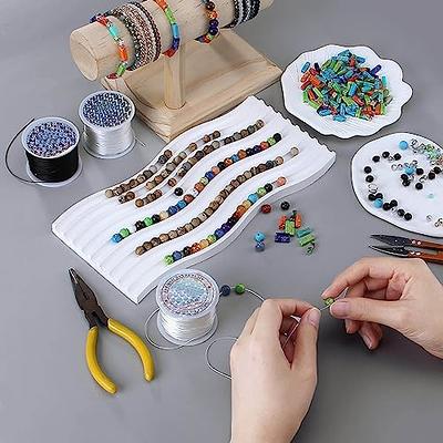 Mandala Crafts Clear Elastic Cord Stretchy Fiber String for Bracelets,  Jewelry Making, Beading 