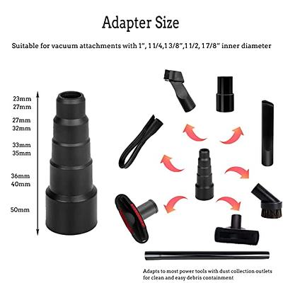 1Set 1 1/4 Inch Vacuum Household Cleaning Brush Kit With 2 Vacuum Hose  Adapter Black For Shop Vac Accessories - AliExpress