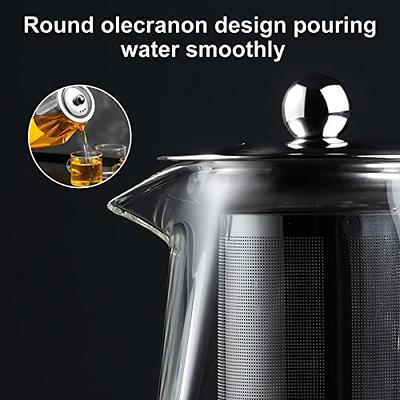 PARACITY Glass Teapot Stovetop 18.6 OZ with, Borosilicate Clear Tea Kettle  with Removable 18/8 Stainless Steel Infuser, Teapot Blooming and Loose Leaf  Tea Maker Tea Brewer for Camping, Travel - Yahoo Shopping