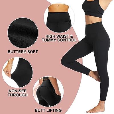Buttery Soft Leggings For Women - High Waisted Tummy Control No See Through  Workout Yoga Pants (1-Black