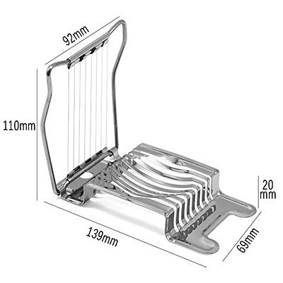 Egg Slicer for Hard Boiled Eggs, Stainless Steel Wire Multi-Purpose Egg  Slicer, Kitchen Utilities, Can Cut Eggs Bread Mushroom Soft Fruit - Yahoo  Shopping