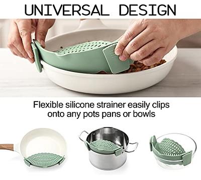 Silicone Pot Strainer With Drip-proof Design For Noodles, Vegetables, And  Pouring, Kitchen Gadgets