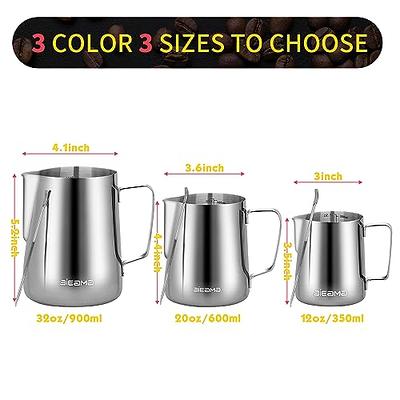 Choice 12 oz. Polished Stainless Steel Frothing Pitcher