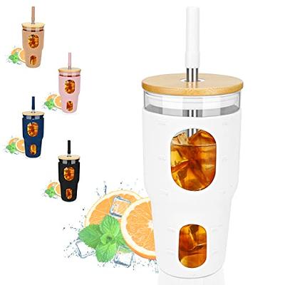 Sublimation Custom Logo 16oz Beer Iced Coffee Glass Cups With Bamboo Lid  And Straws Aesthetic Glass Beer Can Glass Iced Coffee Glasses From Allanhu,  $4.02