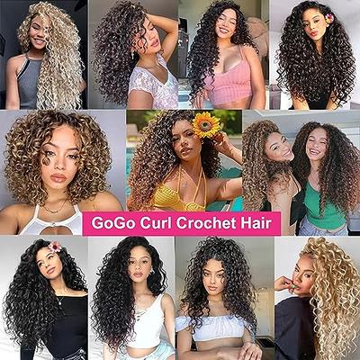 18 Gogo Curl Crochet Hair Synthetic Deep Twist Beach Curly Crochet Braids  Hair 