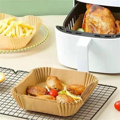 Air Fryer Liners 8 Inch 30/100 Pcs, Square Disposable Paper Liners  Non-Stick Silicone Oil Coating,Resistant to 428°F Thickened High  Temperature Household Liners - Yahoo Shopping