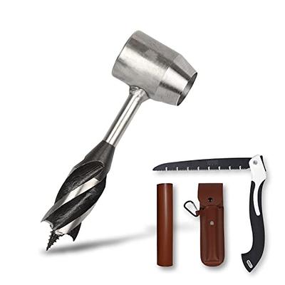 Bushcraft Gear Hand Auger Drill,Survival Tools with Folding Saw Making  Wooden Rocket Stoves, 1”Dia Drill Peg and Scotch Eye Maker Settlers Wrench  for Camping Shelter Building (1“Dia) - Yahoo Shopping