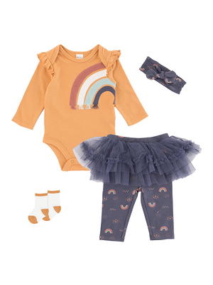 Petit Lem Baby Girl 4 Pc Skegging Outfit Set w Headband, Sizes 3 Months-12  Months - Yahoo Shopping