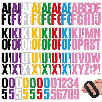 8 Sheets Letter Stickers 1008 Alphabet Stickers 1 inch Vinyl Self
