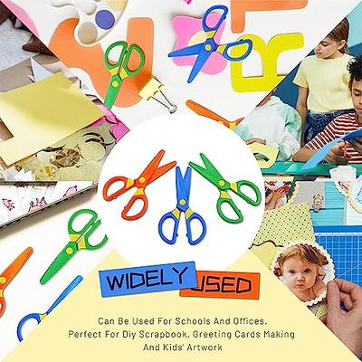 JIALEEY Plastic Child-Safe Scissor Set, Toddlers Training Scissors,  Pre-School Training Scissors and Children Art Supplies（3pcs） Multicolored