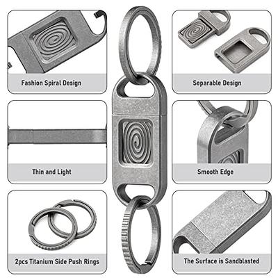 TISUR Titanium Carabiner Keychain Clip+Key Rings for Keychains - Yahoo  Shopping