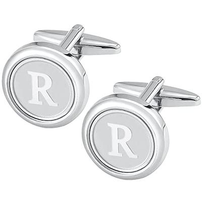 Cufflinks Letters Silver, Cuff Links Letter Silver