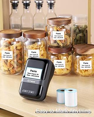 CLABEL Label Maker, 220b Portable Barcode Printer, Mini Wireless Thermal Label Maker Printer for Jewelry, Clothing, Barcode, Compatible with Android