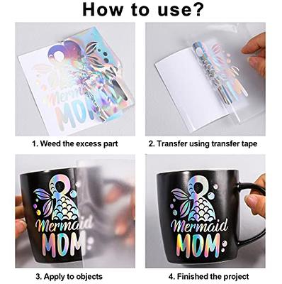 Magic Holographic Adhesive Craft Vinyl Sheets