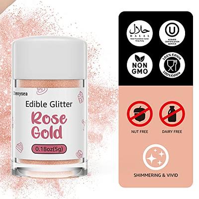 Edible Glitter,Cake Glitter,Drink Glitter Edible Dust, Edible Sparkles for  Food Cupcakes,Cookies,Candy Sugar,Pops,Kosher Halal Certified Food Grade