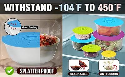 Silicone Lids Microwave Splatter Cover Reusable Food Suction Lids