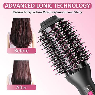 DOYOMI Enhanced Hot Air Hair Blow Dryer Brush, 3 in 1 One Step Styler  Volumizer for Fast Drying, Straightening, Curling and Volumizing with  Anti-frizz Ceramic Barrel Negative Ion, 55MM Oval Shape 