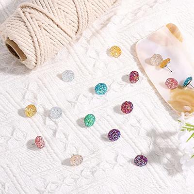  Senkary 200 Pieces Flower Diamond Pins 2.13 Inch Rhinestone  Bouquet Pins Crystal Straight Head Pins Clear