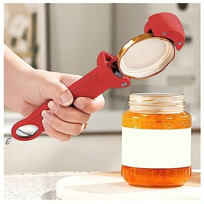 Can Opener, Kitchen Stainless Steel Heavy Duty Can Opener Manual Smooth  Edge Durable Food Safe Cut Tool 3-in-1 Tin Beer Jar Bottle Opener Hand Grip  