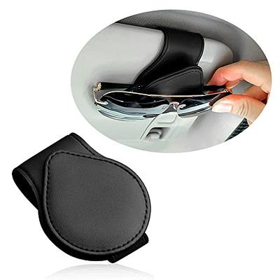 OFBAND Magnetic Sunglass Holder for Car Visor,PU Leather Car Sunglass Holder  Organizes Glasses Tickets Cards & Keeps Car Tidy,Universal Car Accessories  Interior (Black) - Yahoo Shopping