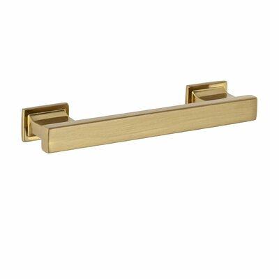 Sumner Street Home Hardware Minted 6-in Center to Center Satin Brass  Cylindrical Bar Drawer Pulls