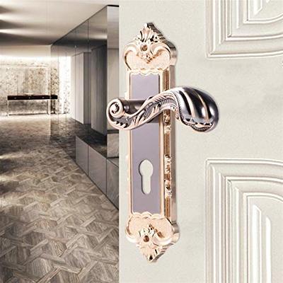 Topbuti Home Security Door Lock, 2 Pack Latch Guard Clasp Front Door Locks  for Kids, Home Reinforcement Lock for Swing-in Doors, Hotel Door Latches