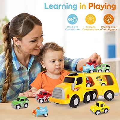 5 in-1 Toy Trucks for Boys,Truck Toy for 1 2 3 4 5 6