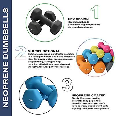 New Balance Dumbbells Hand Weights (Single) - Neoprene Exercise & Fitness  Dumbbell for Home Gym Equipment Workouts Strength Training Free Weights for