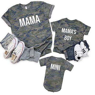 Matching Mom and Son outfits, Boy Mama Shirt, Mama and Baby Boy Matching  Outfits, Mommy and Me Shirts Boy, Mothers Day Gifts, Mama's Boy, Mommy Baby  Matching Clothes. - Yahoo Shopping