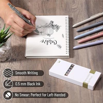 Gel Pens, 5Pcs Japanese Black Ink Pens Fine Point Smooth Writing