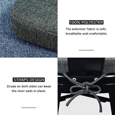  Tromlycs 12x12 Chair Cushion Bar Stool Square Seat Cushion with  4 Velcro Straps Slip Resistant Textured Wooden Metal Small Bar Stool Cover  - Gray (1 Pack) : Home & Kitchen