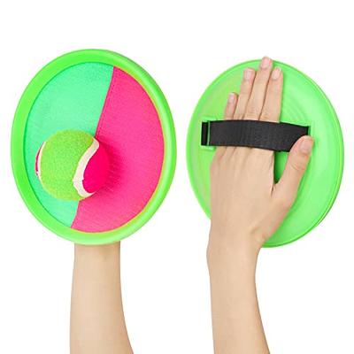 Toss and Catch Ball Set Catch Game Toys with 4 Paddles 6 Balls and 1 Storage