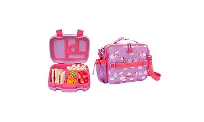 Bentgo Prints Insulated Lunch Bag Set With Kids Bento-Style Lunch Box  (Dinosaur)