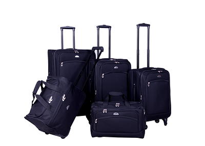 American Flyer Lyon 4pc. Upright Luggage Set - Black - Boscov's