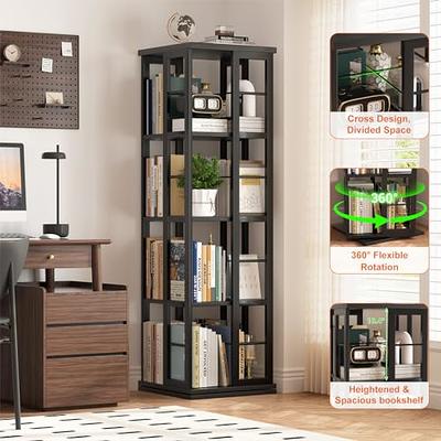 Homykic Bookshelf, 6-Tier Bamboo Adjustable 63.4” Tall Bookcase Book Shelf  Organizer Free Standing Storage Shelving Unit for Living Room, Kitchen