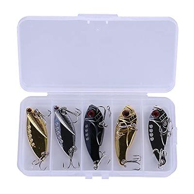LURESMEOW Fishing Spoons Lures Blade Baits for Bass Spinner Spoon