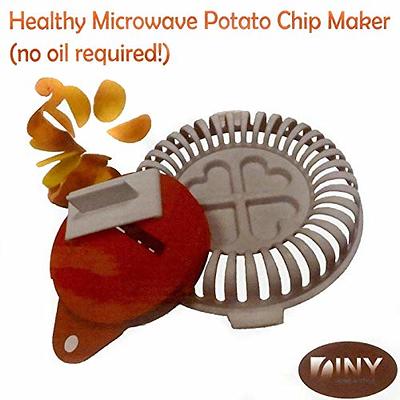 Dependable Industries Inc. Essentials Microwave Oven Potato Chip Rack Maker:  Oil-Free, Crisp Chips Every Time - Instructions Included - Yahoo Shopping